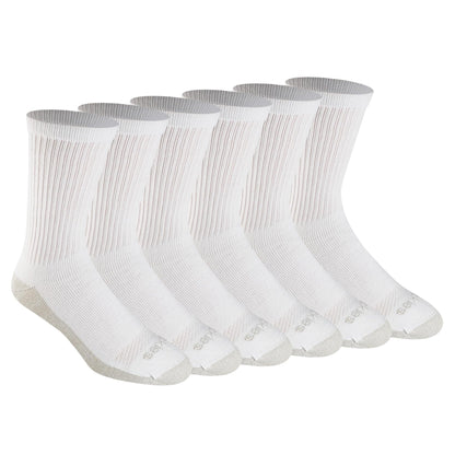 Dickies Men's Dri-tech Original Moisture Control Crew Socks, Available in M-xxl (6, 12, 18 Pairs)