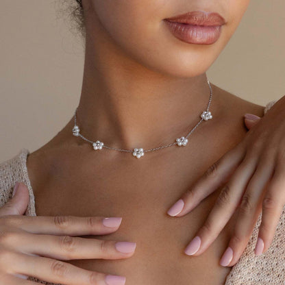 SmileBelle Pearl Necklaces for Women, 18K Gold Choker
