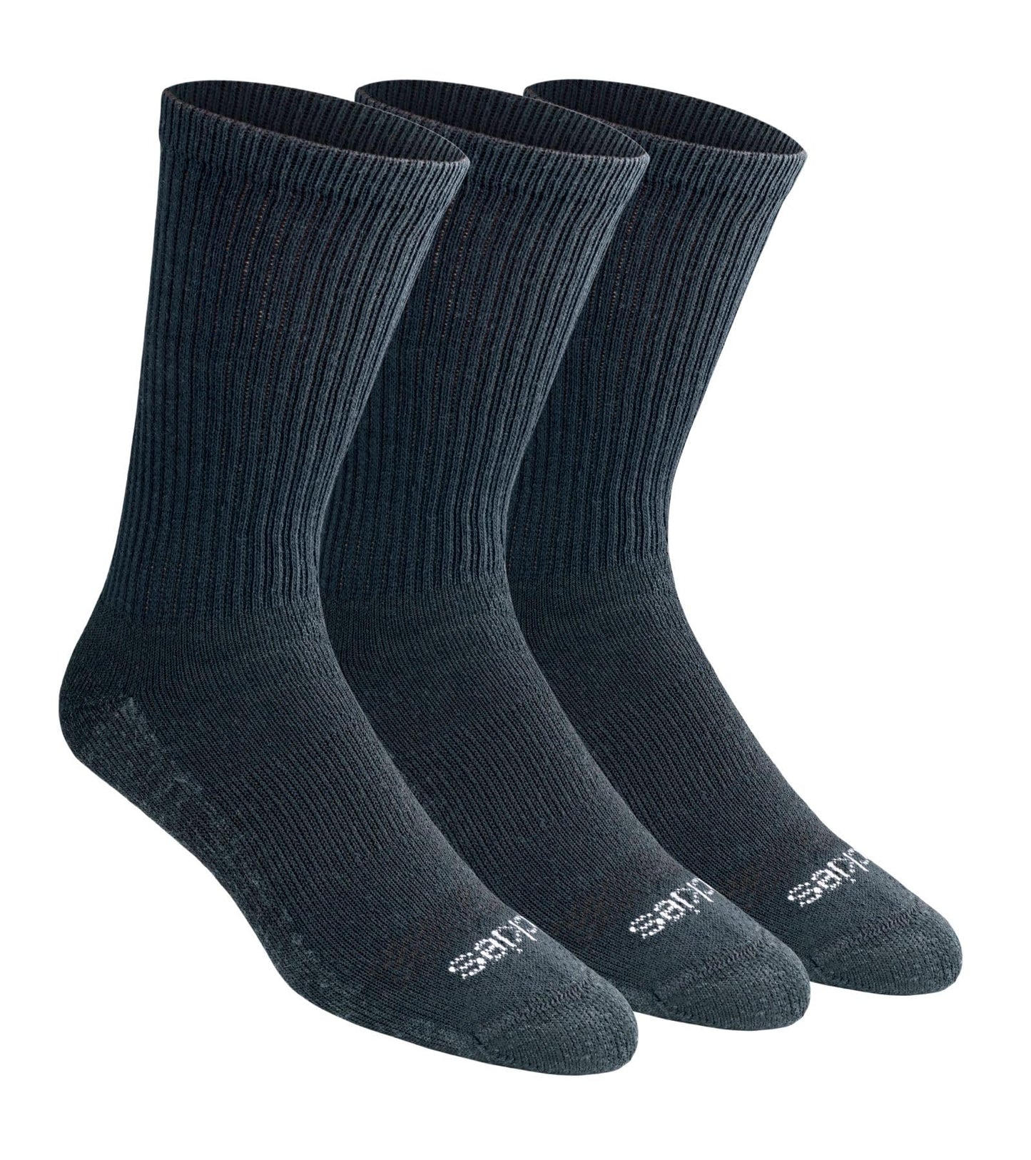Dickies Men's Dri-tech Original Moisture Control Crew Socks, Available in M-xxl (6, 12, 18 Pairs)