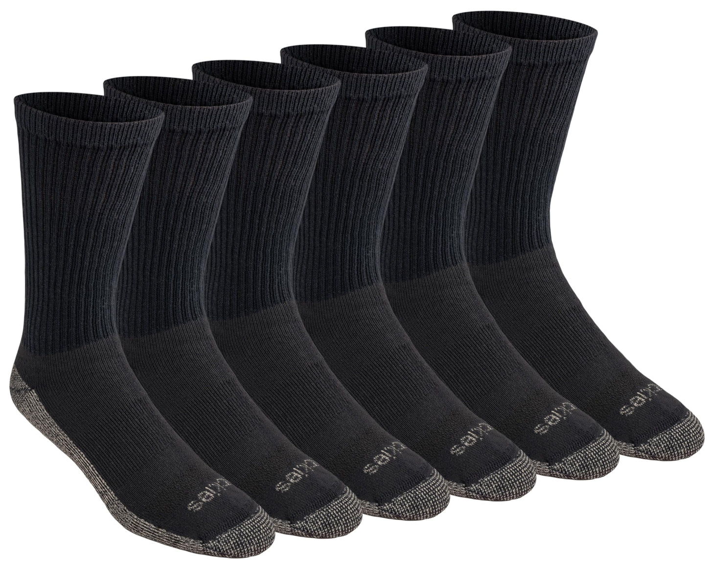 Dickies Men's Dri-tech Original Moisture Control Crew Socks, Available in M-xxl (6, 12, 18 Pairs)