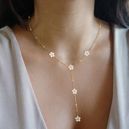 SmileBelle Pearl Necklaces for Women, 18K Gold Choker