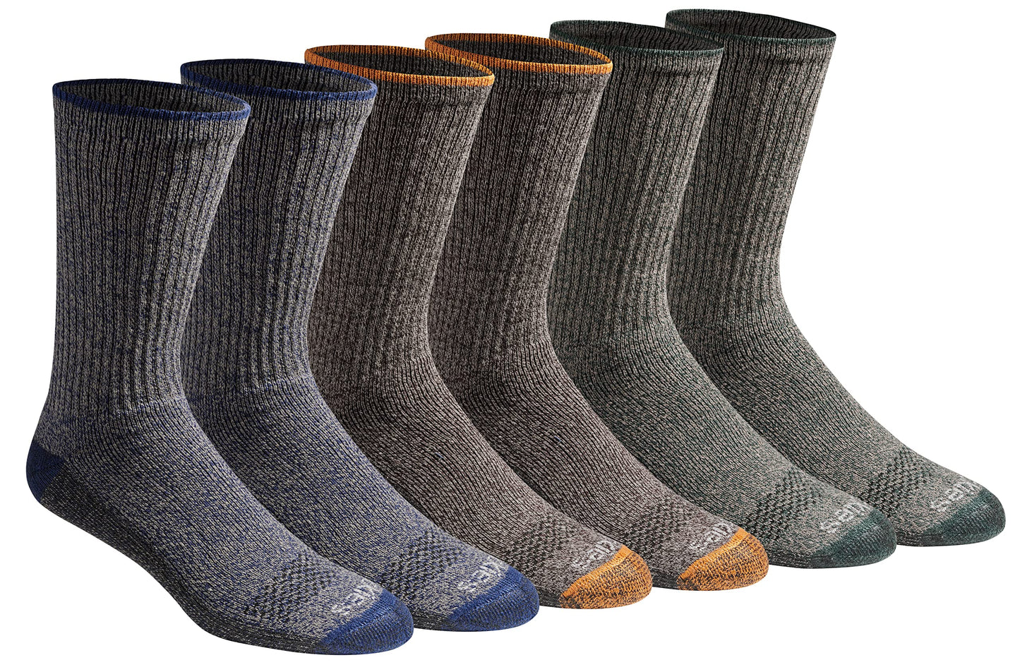 Dickies Men's Dri-tech Original Moisture Control Crew Socks, Available in M-xxl (6, 12, 18 Pairs)