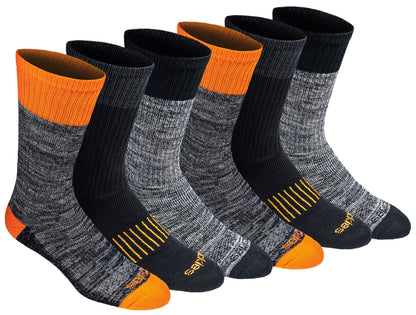 Dickies Men's Dri-tech Original Moisture Control Crew Socks, Available in M-xxl (6, 12, 18 Pairs)