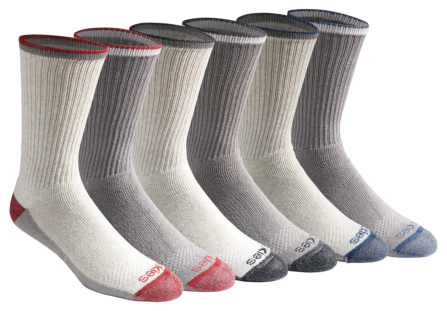 Dickies Men's Dri-tech Original Moisture Control Crew Socks, Available in M-xxl (6, 12, 18 Pairs)