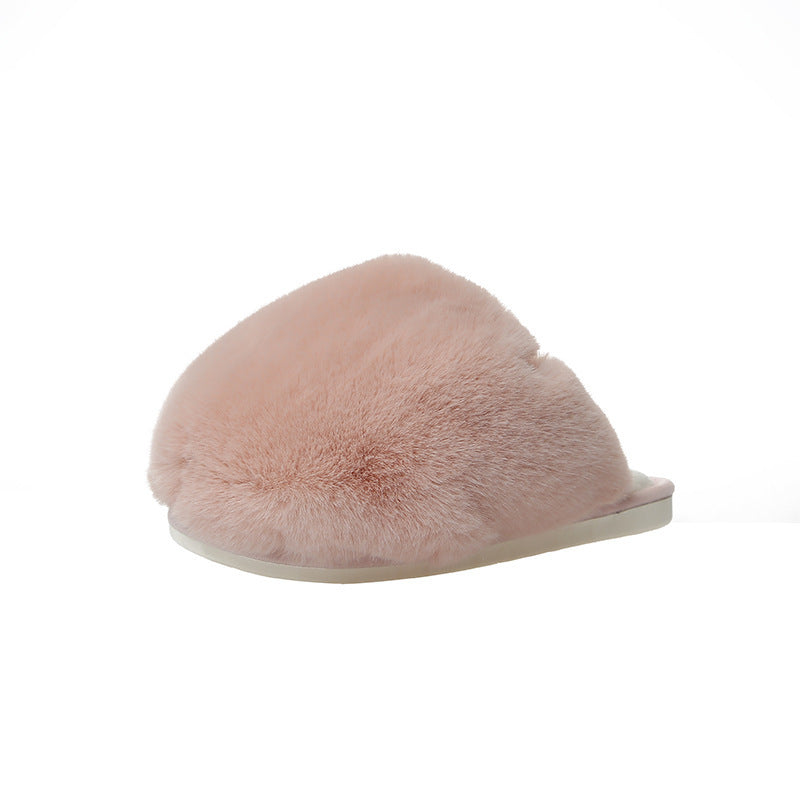 Ladies' Indoor Plush Warm Cotton Slippers for Autumn/Winter