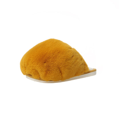 Ladies' Indoor Plush Warm Cotton Slippers for Autumn/Winter